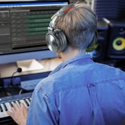 OneOdio Wired Over Ear Headphones for Recording and Mixing Studio Dj|Top Protein Leather Ear Pad, Guitar Amp Pro-50 (Sliver)