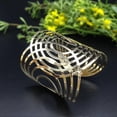 thumbnail image 3 of Fashion Hollow Out Metal Bracelets Semicircle Bangle for Women 1Pcs Alloy, 3 of 5