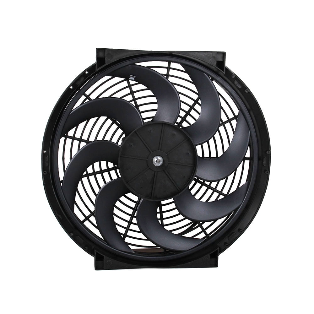 14/" inch Universal Slim Fan Push Pull Electric Radiator Cooling 12V Mount Kit
