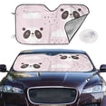 thumbnail image 2 of Kdxio Cute Panda Print Windshield Sun Shade,UV Rays and Sun Heat Protection,Sunshade for Car Windshield,Car Shade Front Windshield - Medium, 2 of 6