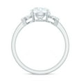 thumbnail image 2 of Rosec Jewels Certified Moissanite Solitaire Engagement Ring 1 Carat - 7 mm Round - D-VS1 Quality, 18K White Gold, US 5.00, 2 of 9