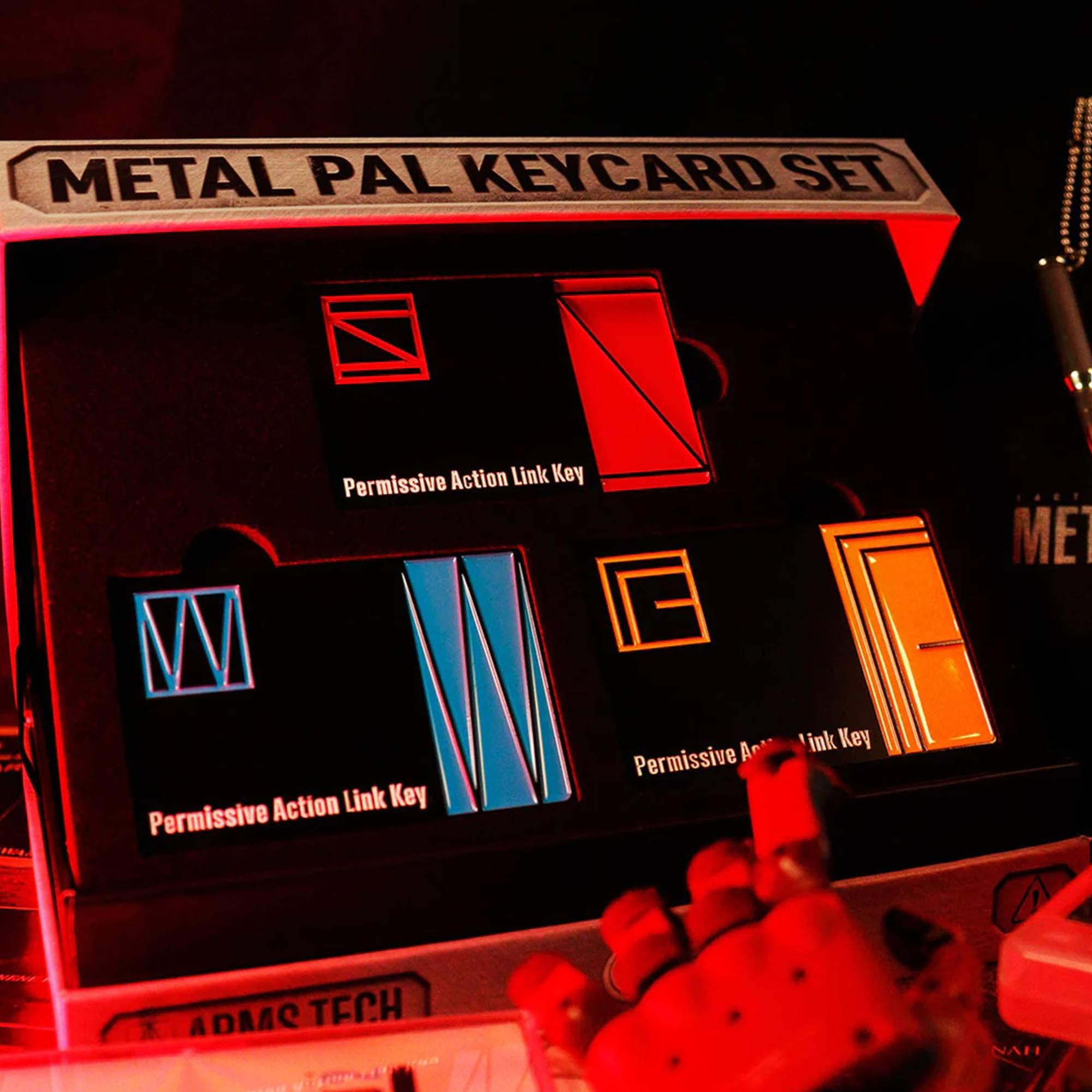 Metal Gear Solid PAL Key Cards Limited Edition 3-Piece Metal Set Replica