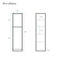 thumbnail image 5 of St. Tropez 15 x 15 x 60 Freestanding Linen Cabinet in Black Oak, 5 of 8