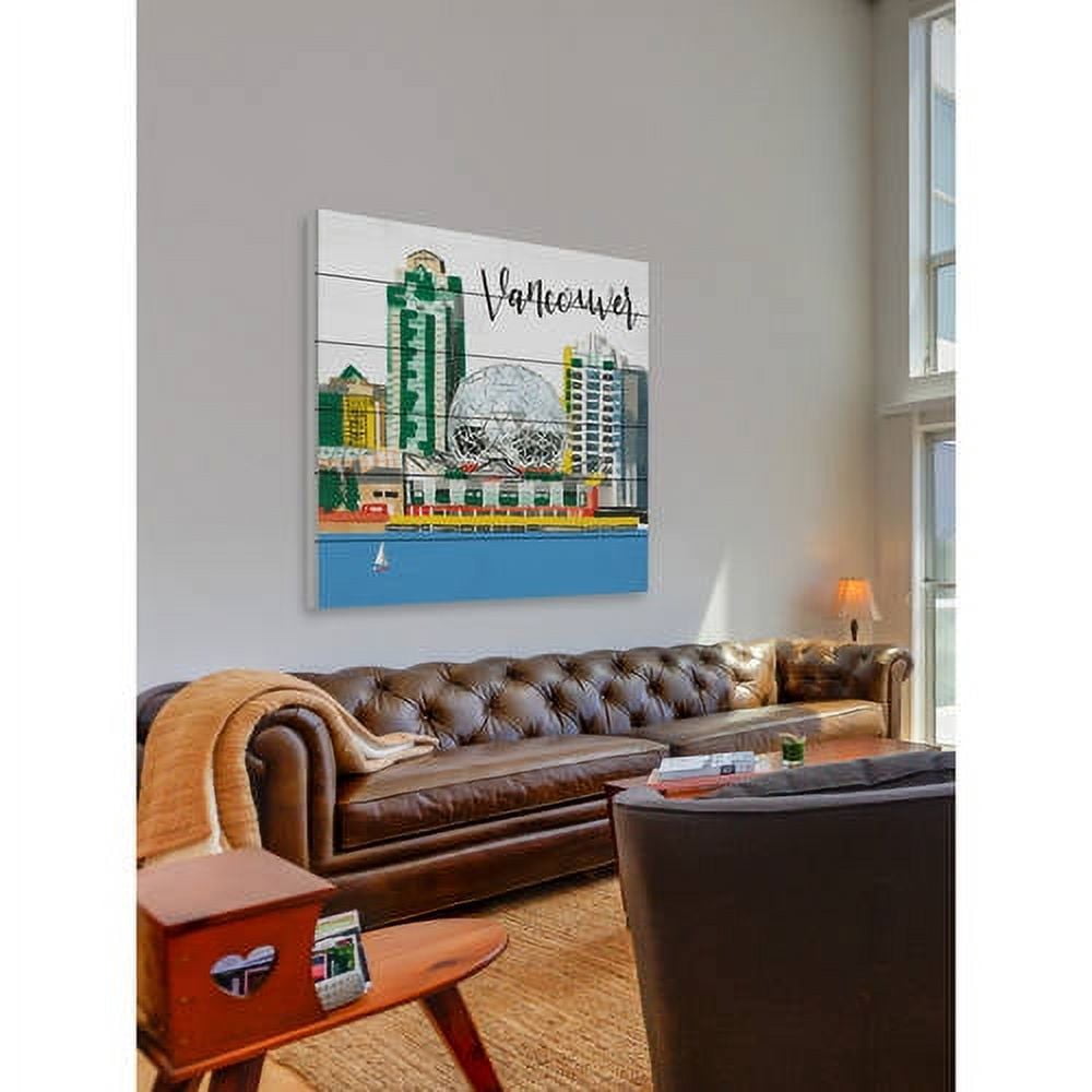 Marmont Hill "Vancouver Lakeview" by Molly Rosner Painting Print on White Wood