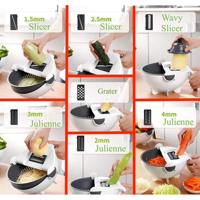 5 Blades Multifunctional Vegetable Cutter - Kitchen Magic Tools