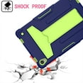 thumbnail image 5 of Epicgadget Lenovo Tab P11 Case (TB-J606F/TB-J606X) with Kickstand - Shockproof Hybrid Case Heavy Rugged Cover for Lenovo Tab P11 Plus 2021 & Tab P11 11 inch 2020 (Navy Blue/Green), 5 of 5