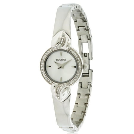 Bulova Crystal Pendant and Bangle Set Ladies Watch 96X111