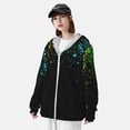 thumbnail image 3 of Gaeub Night Rainbow Sparkles Men's and Women's UPF 50+ Long-Sleeved Sun Protection Clothing, Fishing Shirt Long Sleeve Zip-Medium, 3 of 7