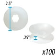 thumbnail image 2 of The Beadsmith No-Tangle Thread Bobbins, String Organizer, Ideal for Kumihimo or Cord Management (2 1/2 Inches, Set of 50), 2 of 5