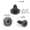 thumbnail image 3 of 100 Pcs Push Clips Retainer Bumper Rivet Body Car Expansion Screws Replacement Suit Guard, 3 of 5