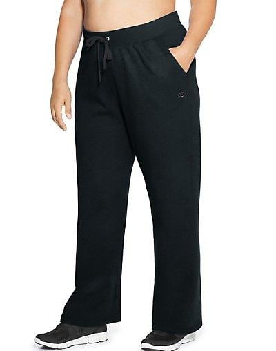 Champion Sweatpants Women/'s Open Bottom Pants Powerblend Fleece Soft Pockets