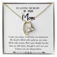 thumbnail image 4 of To Mom Remembrance Message I Miss You Today White Forever Necklace w Message Card, 4 of 20