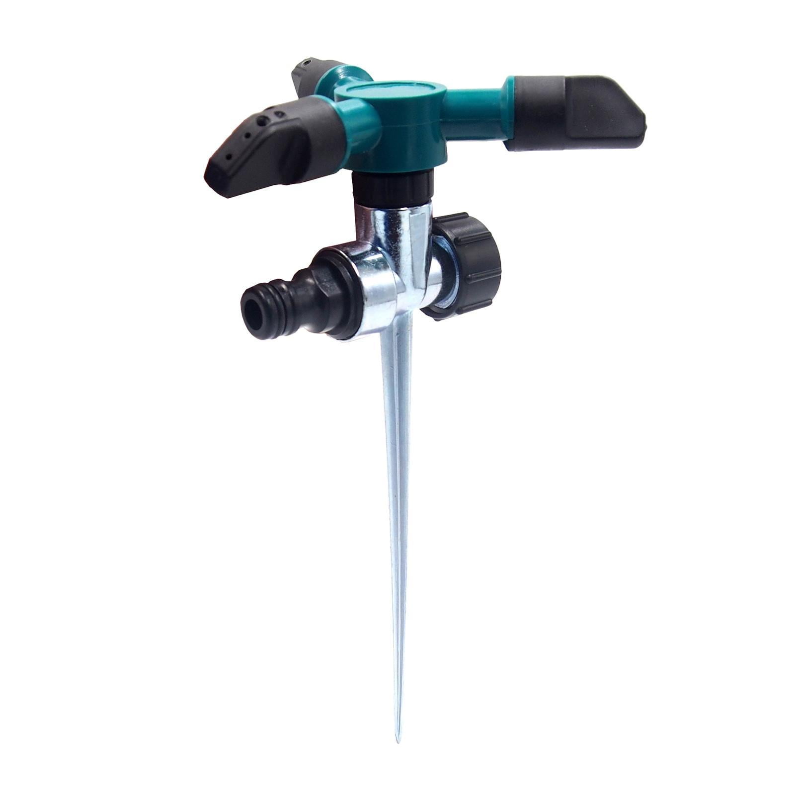 360 Oscillating Sprinkler Heads Above Irrigation Drip System