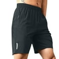 thumbnail image 4 of Male Summer Sport Short Quick Drying Short Reflective Marker Drawstring Loose Short Zipper Pocket Short Mens Shorts with Pocket, 4 of 5