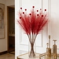 thumbnail image 4 of Yhmxh Pampas Grass Decor 28 Inch Faux Pampas Grass Artificial Dried Flowers Small Vase Filler Pompas Grass, Artificial Fluffy Pampas Grass Decor for Home Room Birthday Bathroom Party Wall 1Pcs, 4 of 6