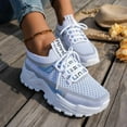 thumbnail image 5 of Women's Running Shoes for Women, Sneakers, Breathable Knitted Low Top Sports Shoes,37, 5 of 8