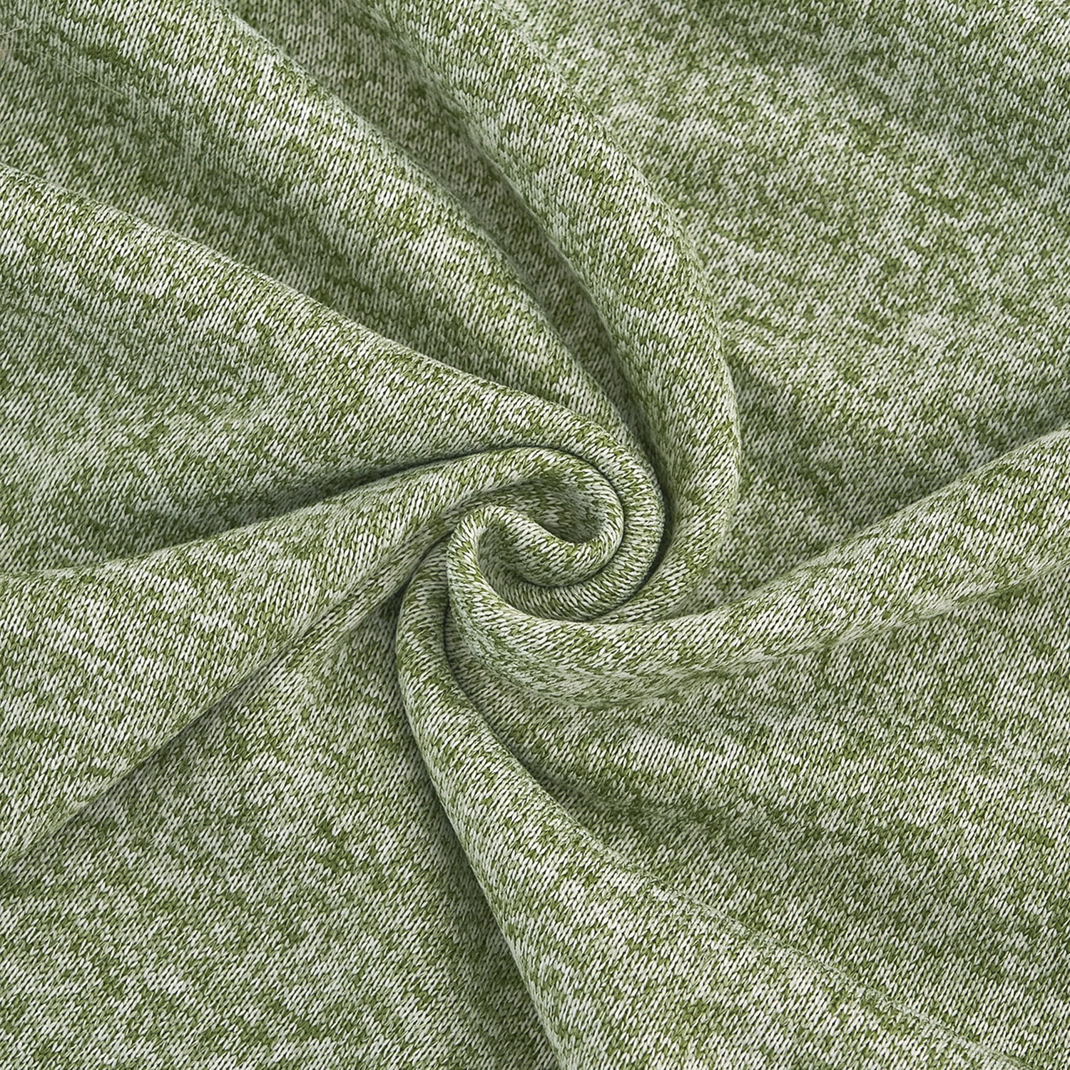JML Knit Blanket Twin 2 Piece (60"x80") with 1 Sham -Soft Jersey Blanket, Green/White