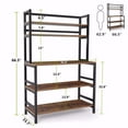 Tribesigns 5Tier Kitchen Bakers Rack with Hutch, Industrial Microwave Oven Stand, Free Standing