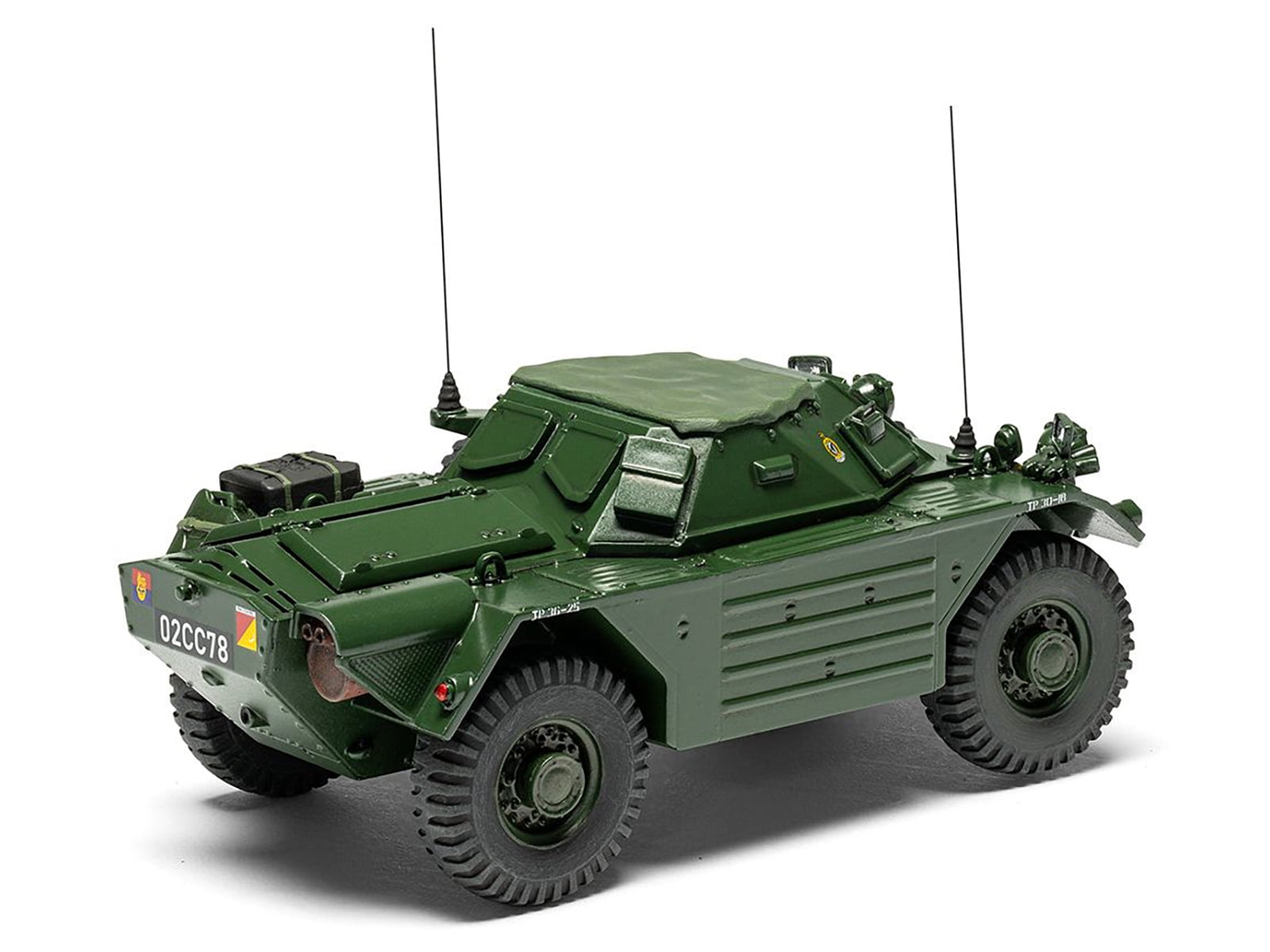 Level 2 Model Kit Ferret Scout Mk.1 Armored Car with 3 Scheme Options 1/35 Plastic Model Kit by Airfix