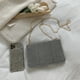 thumbnail image 5 of Bandolera con diamantes de imitación para mujer, cadena ostentosa, bolsos de mano pequeños (plata), 5 of 9