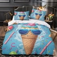 thumbnail image 3 of 3D Ice Cream Printed Comforter Cover Set Children Adult Unique Design Bedding Set Bedroom Decor,Full (80"x90"), 3 of 5