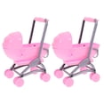 thumbnail image 1 of 2 Pcs Poussette pour Poupée Poussette pour Enfants Jeu de Rôle Poussette pour Poupée Jouet de Jeu d'Imitation Poussette pour Poupée Jouet Jouet, 1 of 5
