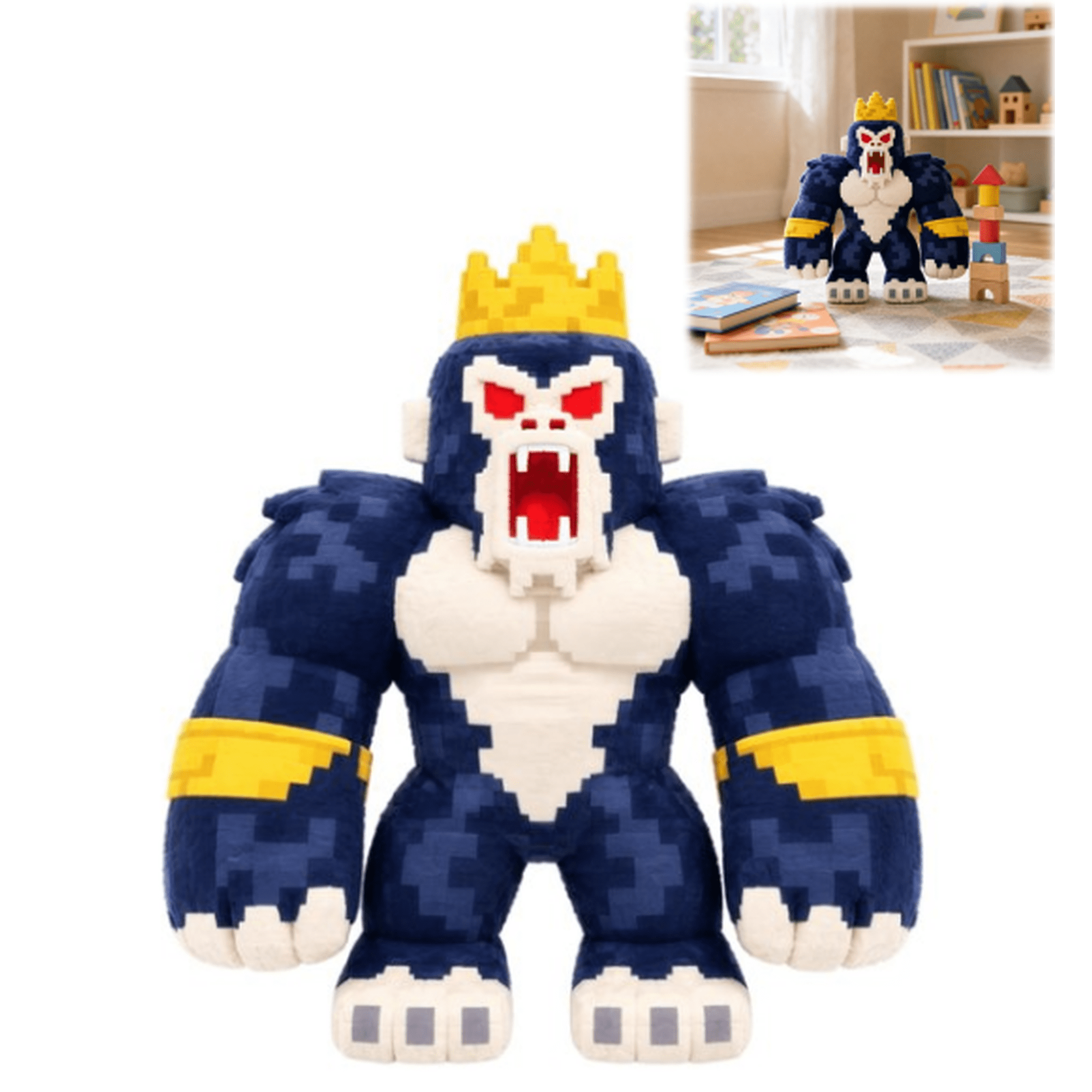 Steal Egg Luxury Plush Gorilla King Plush Ultra-Soft Stuffed Game Character Dolls Perfect Anniversary Gifts