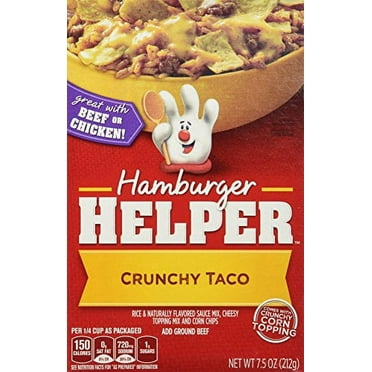 Betty Crocker CRUNCHY TACO Hamburger Helper 7.5oz (2 Pack)