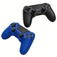 thumbnail image 4 of 2 Pack Gaming Controller for P4/Slim/Pro & PC, Wireless Controller with Dual Vibration & 6-Asix Gyro Motion Control - Black & Blue, 4 of 5