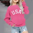 thumbnail image 2 of Tao Tao Toddler Kids Boys Girls Loose Graphic Letter Print Sweatshirts Crewneck Fleece Pullover Tops Fall Winter Fashion Clothes Pink 11 Years, 2 of 7