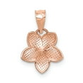 thumbnail image 3 of 14k Rose Gold Rose Polished Mini Plumeria Pendant, 3 of 5