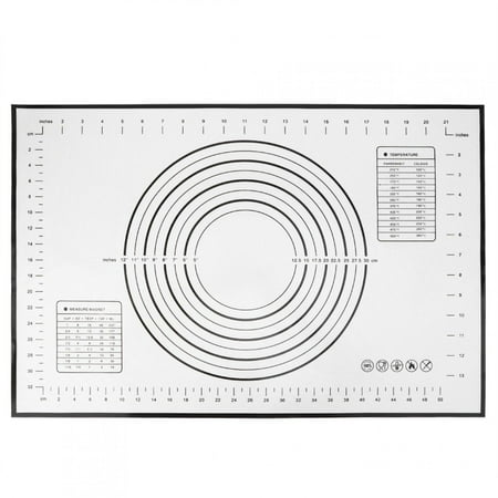 

40X60cm / 15.7X23.6In Silicone Pastry Mat Extra Large Silicone Baking Mat Dough Rolling For Kitchen Baking Home Black 40x60cm