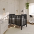 thumbnail image 6 of Dream On Me Carson Classic 3-in-1 Portable Crib in Black, Removable Wheels, Converts from Baby Crib to Toddler Bed, Day Bed and Kids Sofa, Three Adjustable Mattress Height Positions, 6 of 9