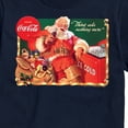 thumbnail image 3 of Coca-Cola - Santa at Coke Cooler - Men's Short Sleeve Graphic T-shirt, 3 of 5