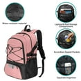thumbnail image 5 of HengDidi 32L Sports Backpack with Air Cushion Support Multi-Compartment Travel Pack for Laptop, Ball Gear and Shoe Storage Durable Oxfords Fabric for Gym, Work and Campus Activities, 5 of 6