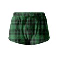 thumbnail image 4 of LWavelet Women's Plaid Shorts Drawstring Waist Soft Comfort Summer Lounge Shorts Army Green XS, 4 of 4