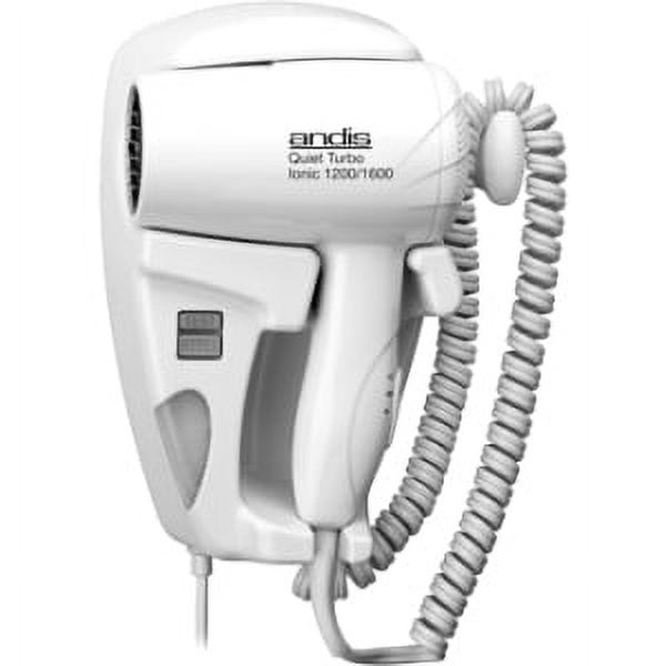 Andis Quiet Turbo Hang-Up with Night Light Hair Dryers, White