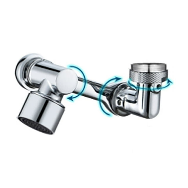 Universal 1080° Rotation Sink Faucet Extender Robotic Arm Water Tap Nozzle Adaptor Splash Filter 2 Modes Bathroom Faucet Sprayer ,Filter Impurities