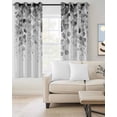 thumbnail image 2 of Grey Eucalyptus Blackout Curtains 84 Inches Long for Bedroom, Spring Botanical Weeping Plant Aesthetic Thermal Insulated Room Darkening Black Out Window Curtain Panels Grommet Drapes for Living Room, 2 of 8