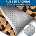 thumbnail image 4 of Beige and Black Leopard Pattern Bathroom Rugs Sets 3 Piece,Toilet Cover Set,Absorbent Non Slip Bathroom Mats Sets with U-Shaped Contour Rug Toilet Rug Set, 4 of 5