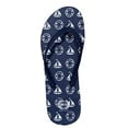 thumbnail image 2 of Beaute Fashion Trendy Nautical Sailboat Anchor Starfish Flip Flops Mermaid Adult Women Thong Sandal Slipper (Size XL, Navy Sailboat), 2 of 5