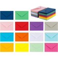 TRAHOO140 Mini Envelopes 14 Assorted Colors,Gummed closure, Gift Card