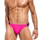 thumbnail image 3 of Bañador Sexy de liberación rápida para hombre, dos botones en los laterales, ropa de baño de nailon de cintura baja, traje de baño liso a la moda para hombre, Bikini de cadera completa, 3 of 5