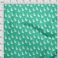 thumbnail image 3 of oneOone Cotton Jersey Sea Green Fabric Sheep Fabric For Sewing Printed Craft Fabric By The Yard 58 Inch Wide, 3 of 4