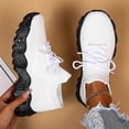 thumbnail image 1 of Zapatillas De Deporte Transpirables Con Tejido Volador Para Mujer, Zapatos Cómodos Con Cordones Bajos, Zapatos Para Caminar A La Moda Para Mujer, 1 of 3