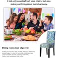 thumbnail image 3 of Chair Covers Stretch Dining Chair Covers Removable High Back Chair Protective for Dining Room Kitchen Banquet Party Decoration (M-Blue, 6 PCS), 3 of 7