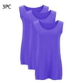 thumbnail image 5 of JIUKE Plus Size Tank Tops for Women Sleeveless Round Neck Basic Loose Casual Plain Tunic Tops 3 Pack Size 5Xl, 5 of 6