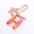 thumbnail image 5 of Ofertas Únicas 1 Pc Colgante de Letra H con Lentejuelas en Forma de Corazón y Borlas de Mariposa para Taza de Agua, Colgante de Metal Rosa y Resina, 5 of 5