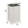 thumbnail image 5 of Honey-Can-Do Polyester Collapsible Square Hamper with Lid, Natural, 5 of 5