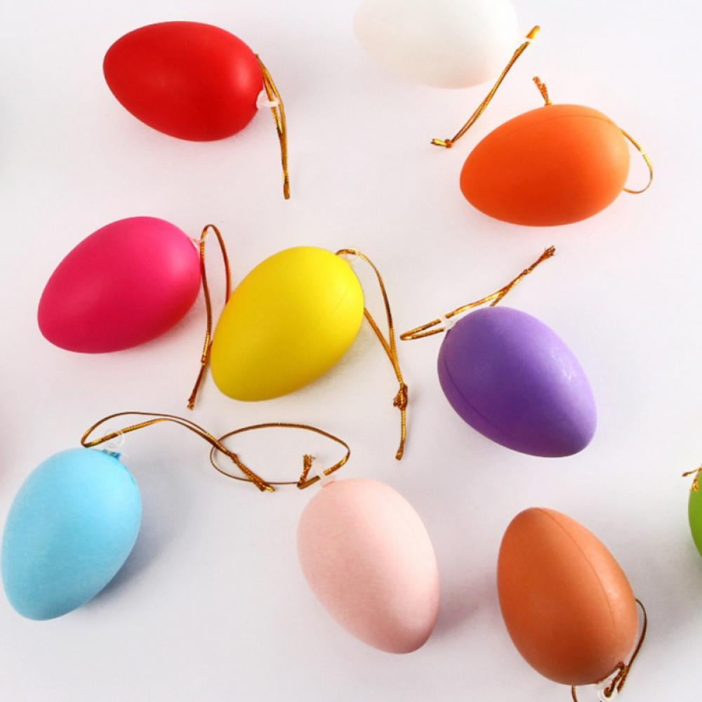 NEW Bag Of 12 Colorful Decorated Easter Egg Eggs Decoration Ornaments 